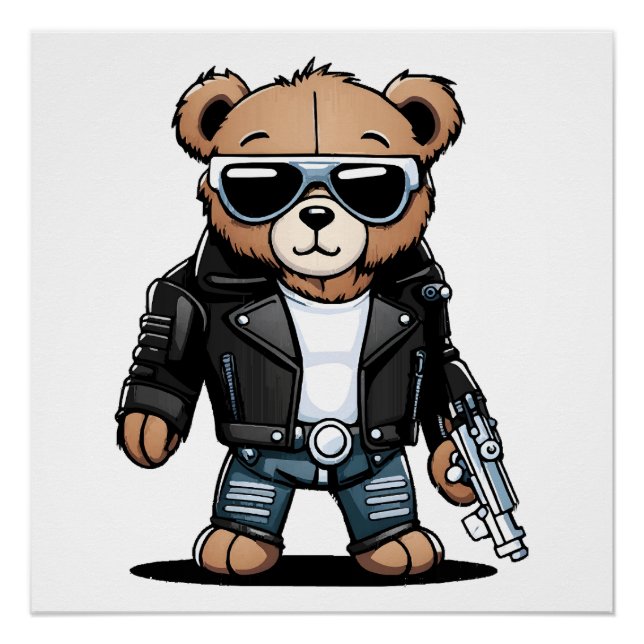 Süße Teddy Memes Poster (Vorderseite)