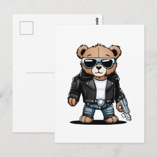 Süße Teddy Memes Postkarte