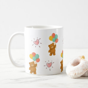 Süße Teddybär-Ballon-Tasse Kaffeetasse
