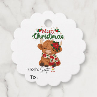 Süße Teddybär-Frohe-Weihnachten-Geschenkanhänger Geschenkanhänger