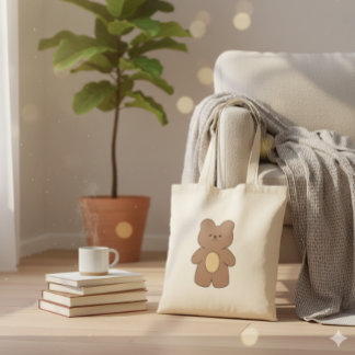Süße Teddybär-Gummi-Minimalist-Tasche Tragetasche