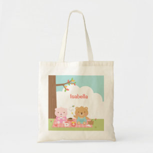 Süße Teddybär-Picknickparty im Freien für Kinder Tragetasche