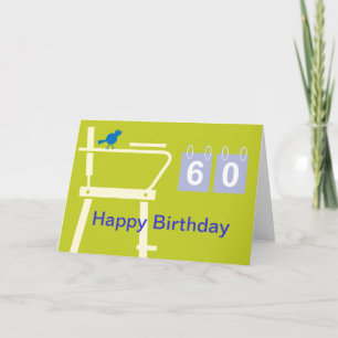 Süße Tennis-Karte zum Geburtstag Karte