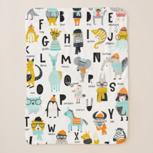 Süße Tier Alphabet   Einige haben Hasen Sherpadecke