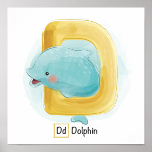 Süße Tier Alphabet Poster