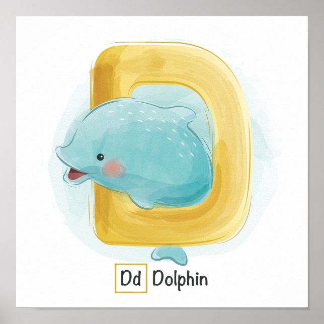 Süße Tier Alphabet Poster (Vorne)