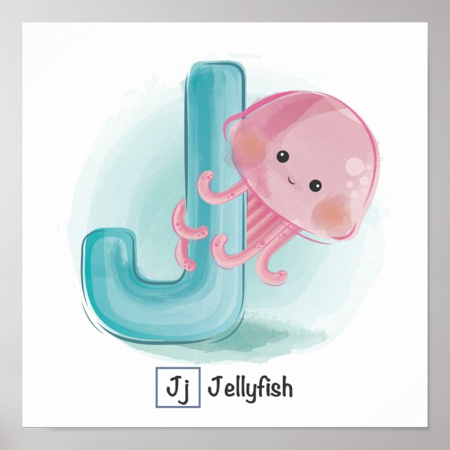 Süße Tier Alphabet Poster (Vorne)