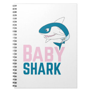 Süße Tier Art Animal Baby Sharks Art Notizblock