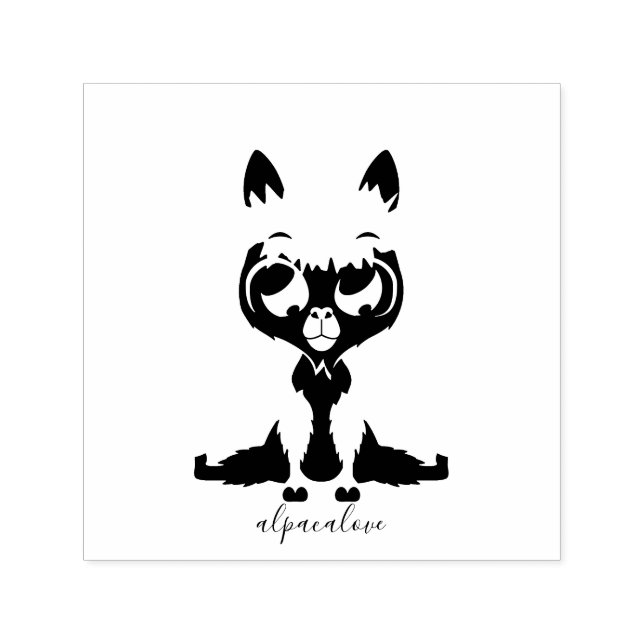 Süße Tier Baby Llama Permastempel (Design)