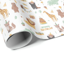Süße Tier Birthday Party Pattern