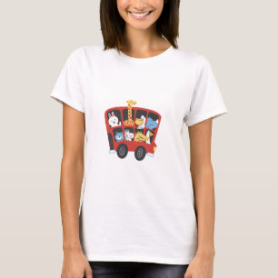Süße Tier Bus Adventure für Kinder T-Shirt