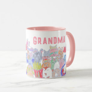 Süße Tier Cartoon Zeichnend für Kinder Tasse