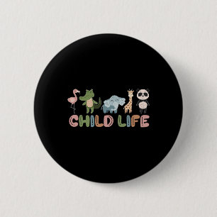 Süße Tier Child Life Specialist Play Therapy Button