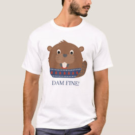 Süße Tier "DAM FINE!" Biber-T - Shirt