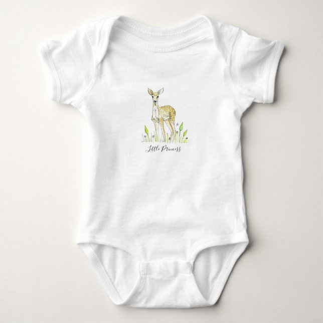 Süße Tier Deer Baby Bodysuit Baby Strampler (Vorderseite)