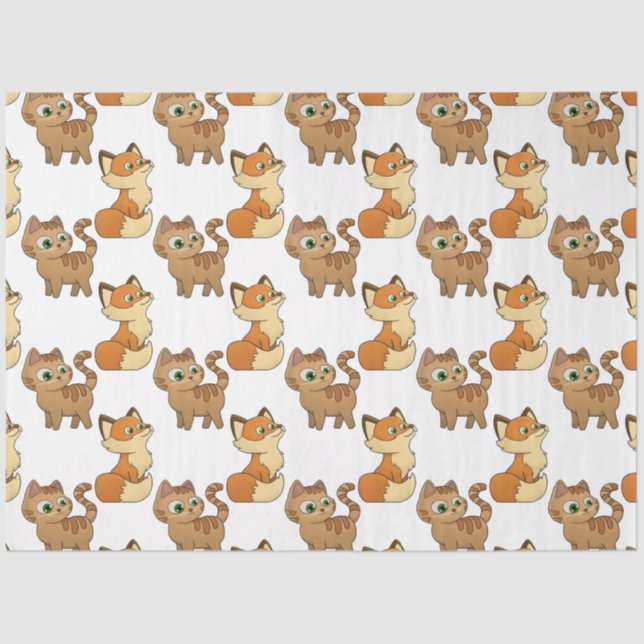 Süße Tier Design Tissue Paper Seidenpapier (Vorderseite)