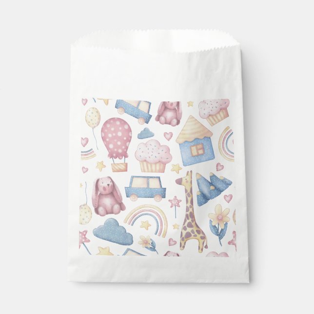 Süße Tier Druckpastellfarben Geschenktütchen (Vorderseite)