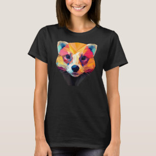 Süße Tier Farbige Geometrische Eiswand 3 T-Shirt