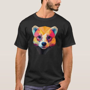 Süße Tier Farbige Geometrische Eiswand 3 T-Shirt