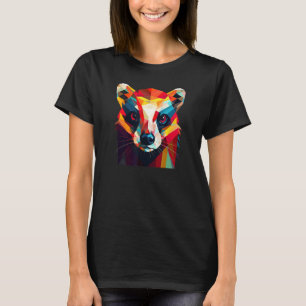 Süße Tier Farbige Geometrische Eiswand 4 T-Shirt