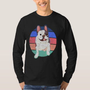 Süße Tier Frenchie Dog Eigentümer Pet Retro Franzö T-Shirt