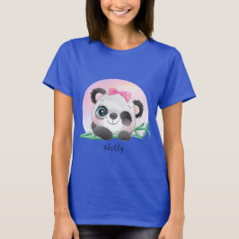 süße Tier Friendly Panda Bamboo T-Shirt