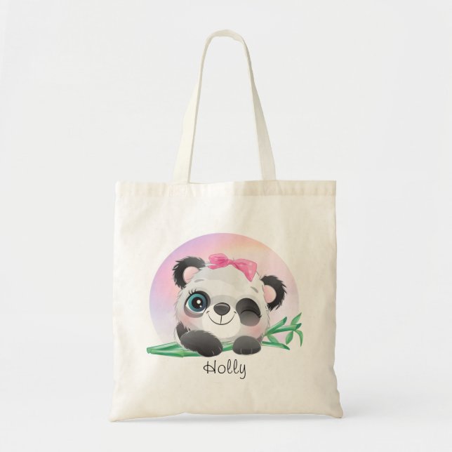 süße Tier Friendly Panda Bamboo        Tragetasche (Vorne)