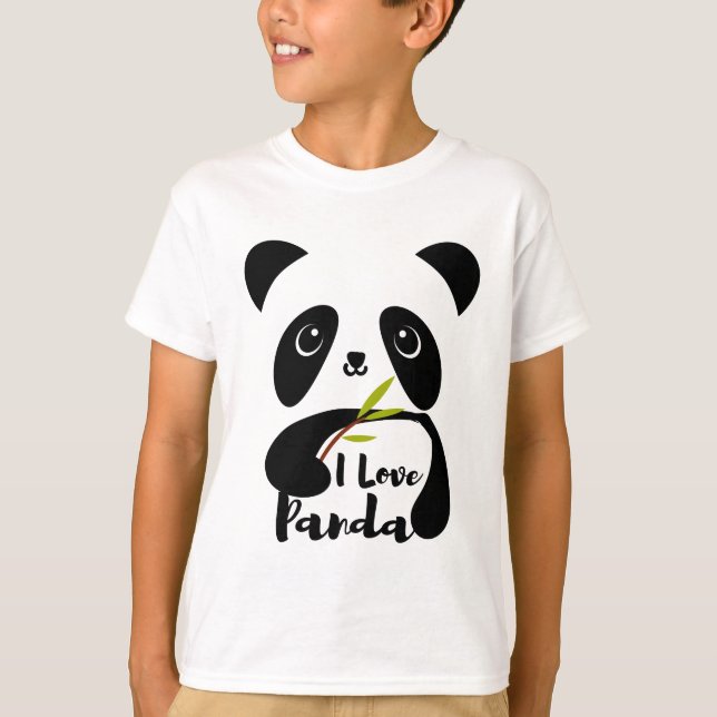 süße Tier Friendly Panda T-Shirt (Vorderseite)
