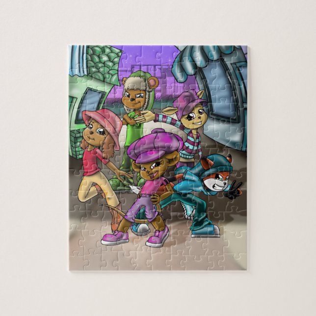 Süße Tier Friends Colorful (Vertikal)