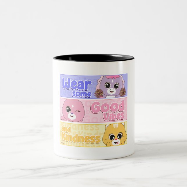 Süße Tier Frienz: Ideal für Kinder Zweifarbige Tasse (Mittel)