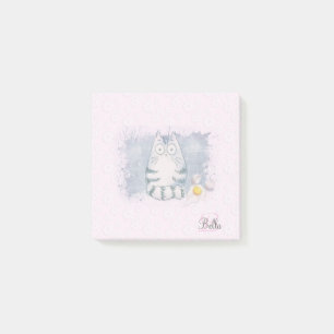 Süße Tier Funny Cat Pink Post-it Klebezettel