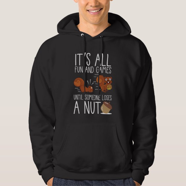 Süße Tier Funny Rodent Nut Lover Squirrel Hoodie (Vorderseite)