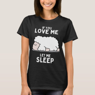 Süße Tier Geschenk Idee schlafen Schafe schlafen S T-Shirt