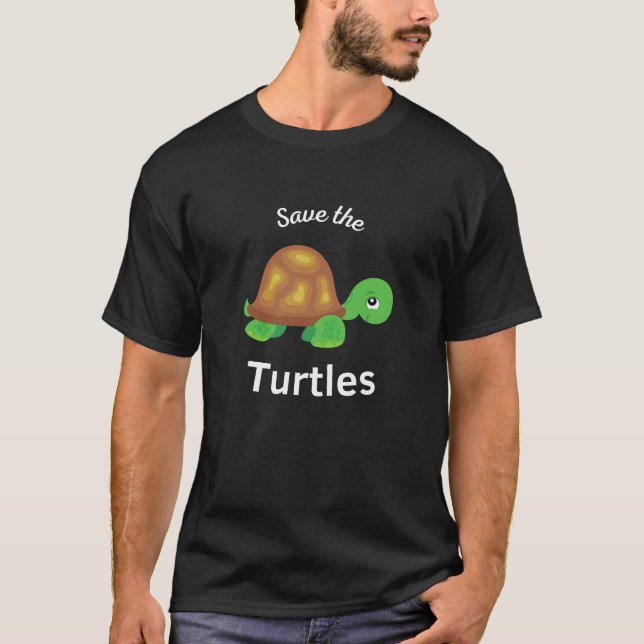 süße Tier-Geschenk Meeresschildkröte T-Shirt (Vorderseite)