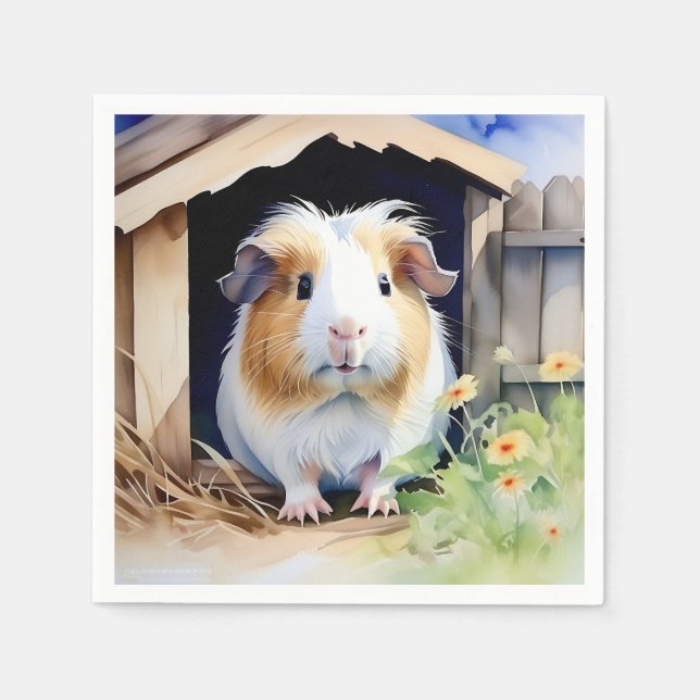 Süße Tier Guinea Pig Serviette (Vorderseite)