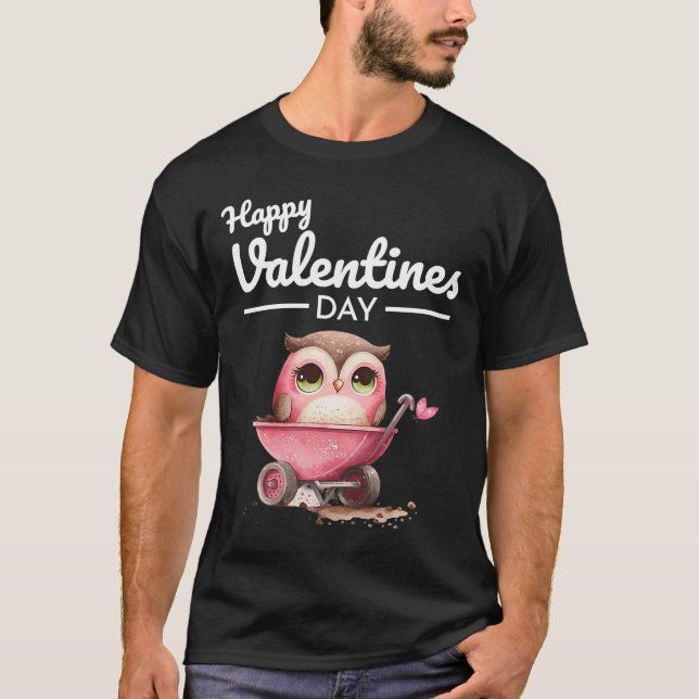 Süße Tier Heart Panda Happy Valentine Day 16 T-Shirt (Vorderseite)