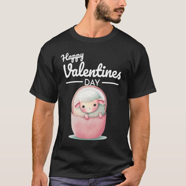 Süße Tier Heart Panda Happy Valentine Day 37 T-Shirt (Vorderseite)