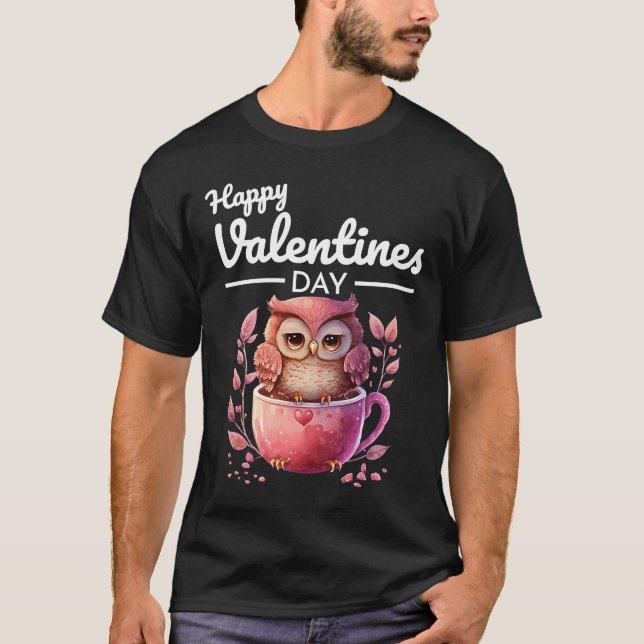 Süße Tier Heart Panda Happy Valentine Day 38 T-Shirt (Vorderseite)
