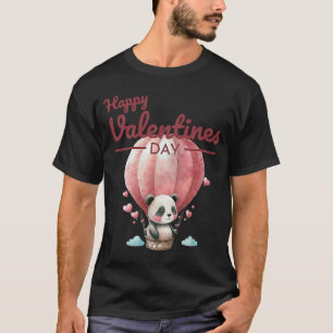 Süße Tier Heart Panda Happy Valentine Tag 2 T-Shirt