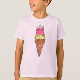 Süße Tier Ice Creme Cone T - Shirt