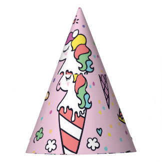 Süße Tier Ice Creme Cones Partyhütchen