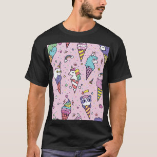 Süße Tier Ice Creme Cones T-Shirt