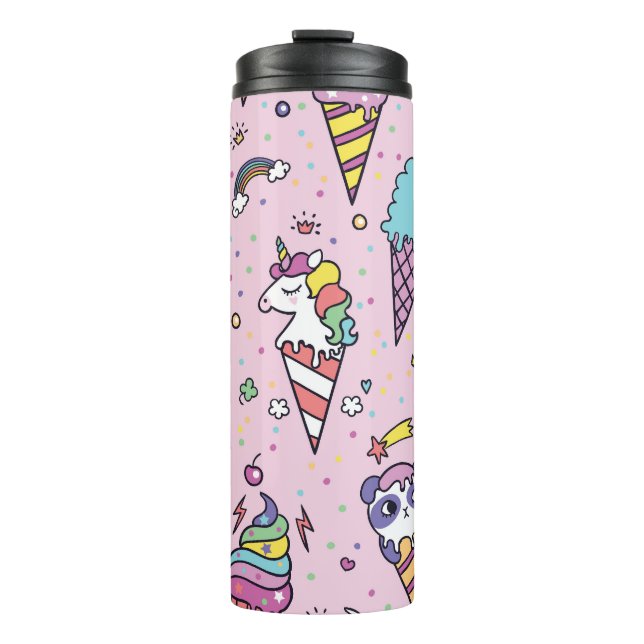 Süße Tier Ice Creme Cones Thermosbecher (Vorderseite)