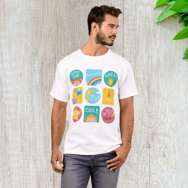 Süße Tier-Lohn für Motivierend Klassenzimmer T-Shirt (Von Creator hochgeladen)