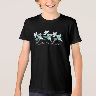 Süße Tier mit farbenfrohen Koala-Mustern und Blume Tri-Blend Shirt