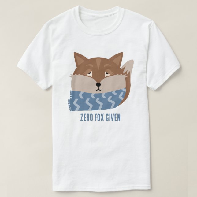 Süße Tier "Null Fox gegeben" T - Shirt (Design vorne)