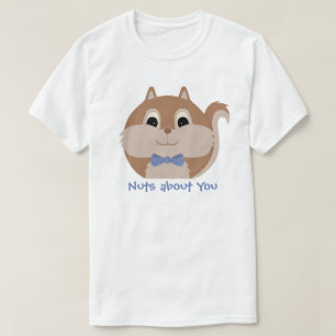 Süße Tier 'Nüsse über dich' Eichhörnchen-T - Shirt