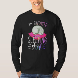 Süße Tier Pet Spätschläfer Schläfchen Napping Slee T-Shirt