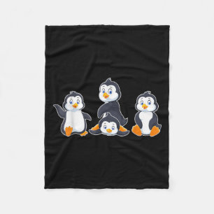 Süße Tier Pinguin Kinder Fleecedecke