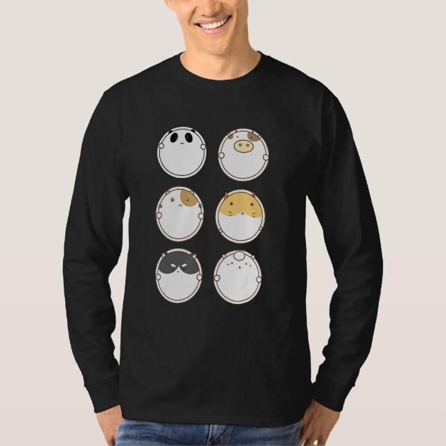 Süße Tier Round T-Shirt (Vorderseite)